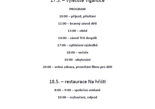 Pozvánka na podujatie vo Viganticiach