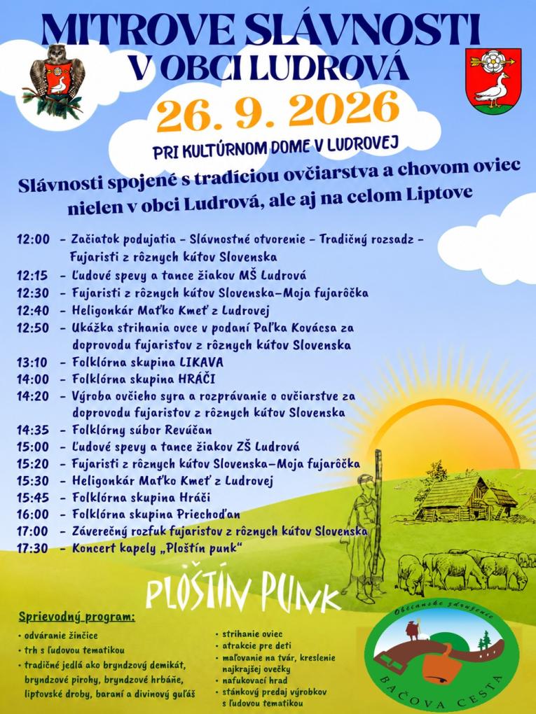 Mitrove slávnosti v&nbsp;obci Ludrová 2026