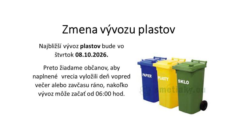 zmena vývozu