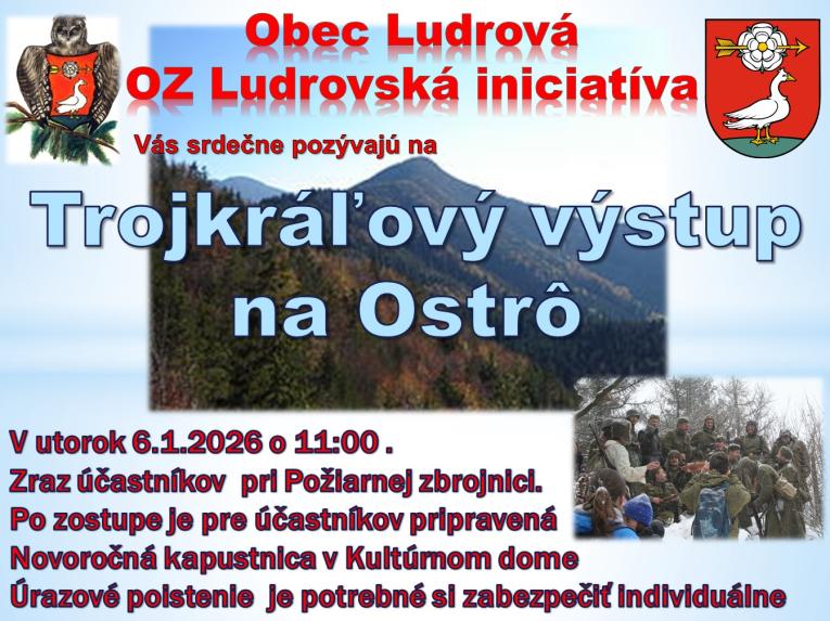 Trojkráľový výstup na Ostrô