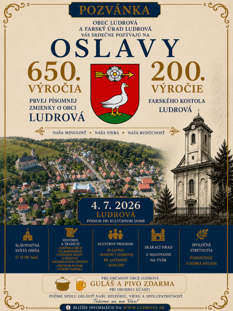 Pozvánka na oslavy